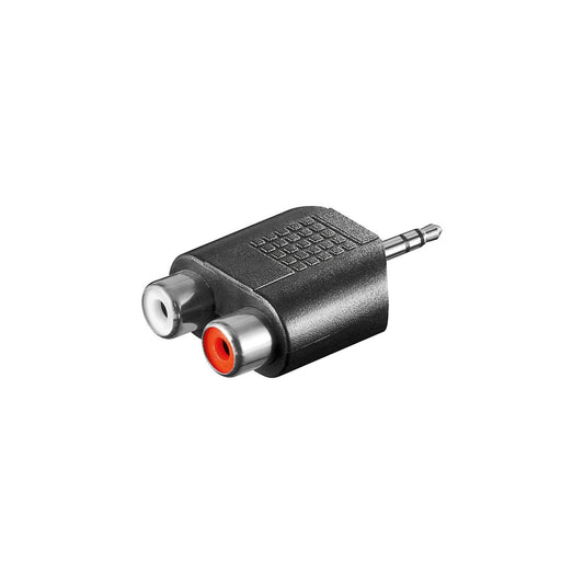 Adaptateur 2 prises cinch vers jack stéréo 3,5 mm