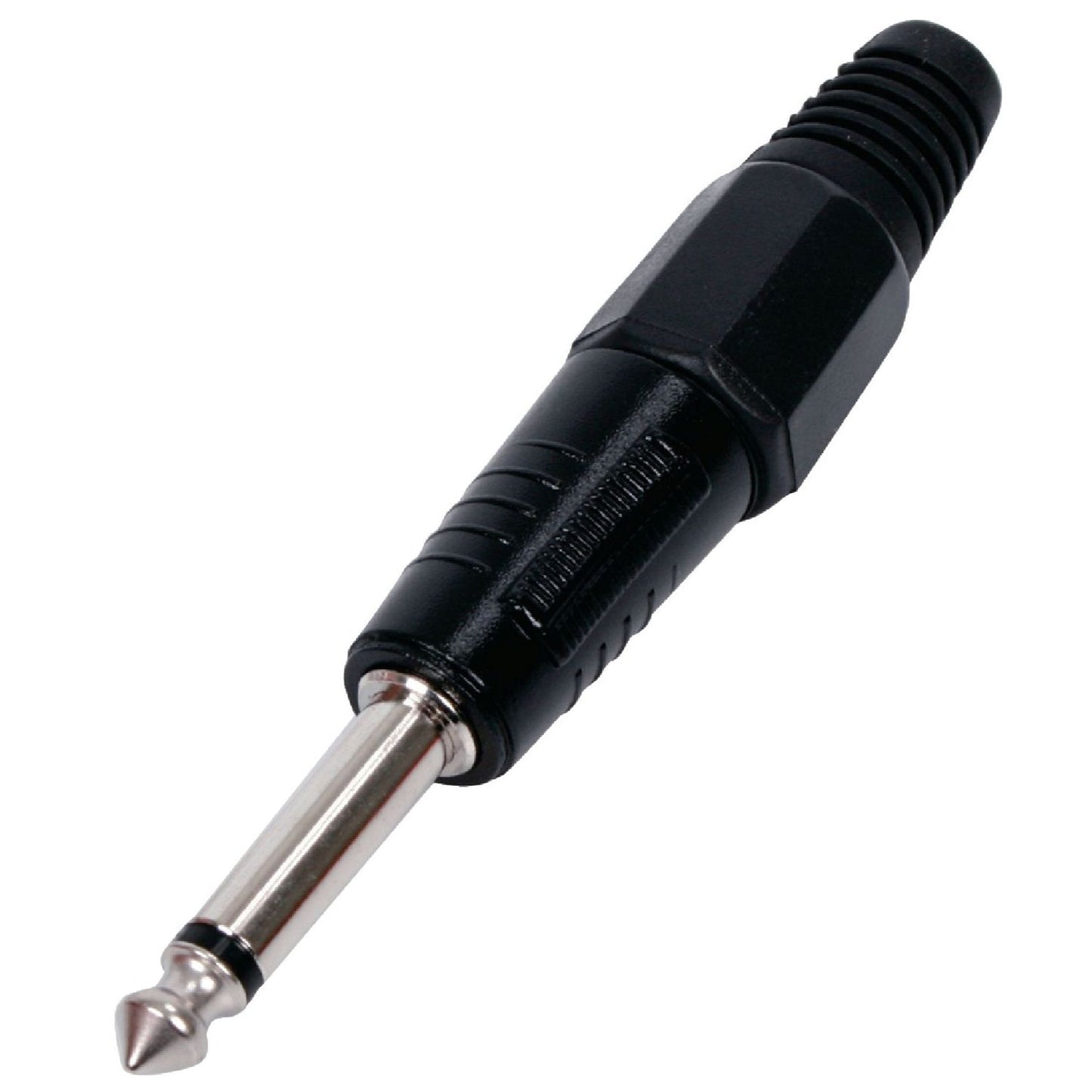 Fiche Jack 6.3mm mono version métal noir