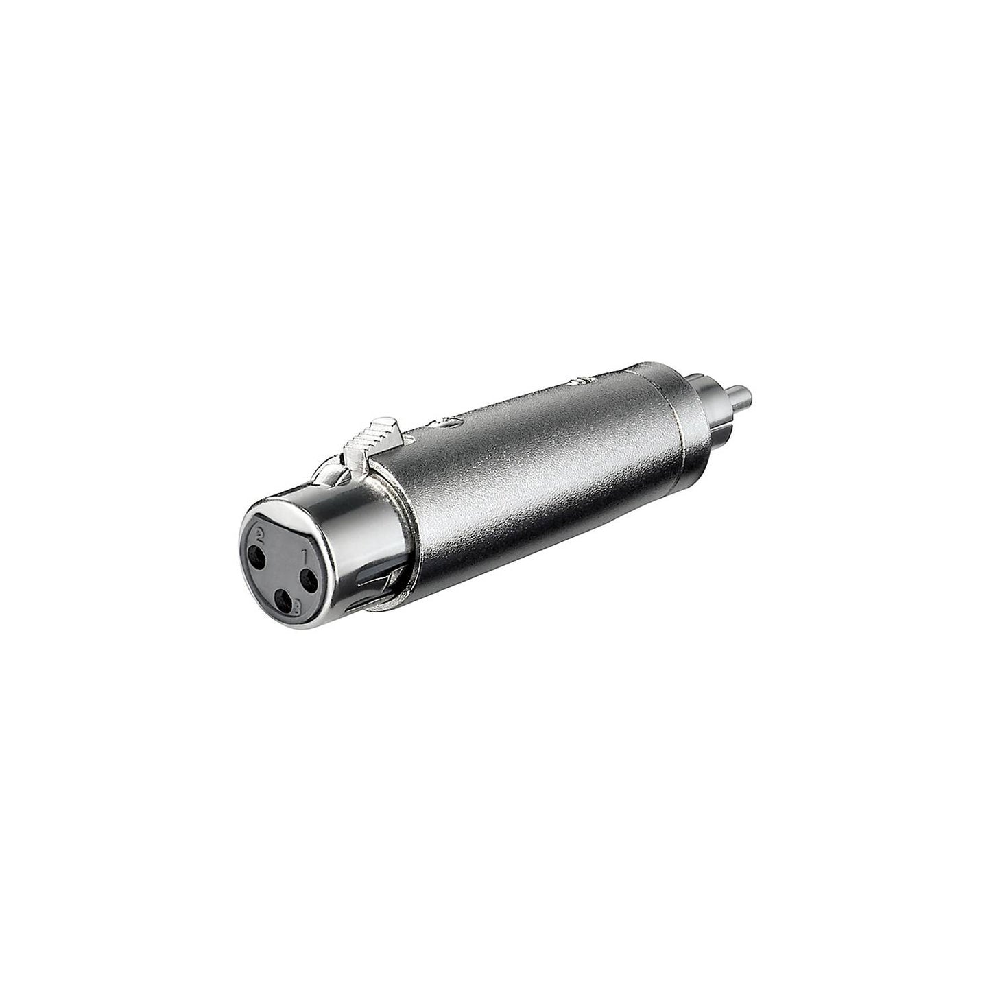 Adaptateur court couplage XLR, 3 pôles vers fiche Cinch