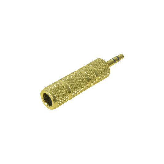 Adaptateur fiche jack 3,5 mm vers couplage jack 6,3 mm