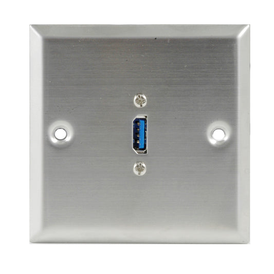 Lunette en acier inoxydable Lyndahl LK2038 USB 3.0 avec câble épanoui monté, 10 cm