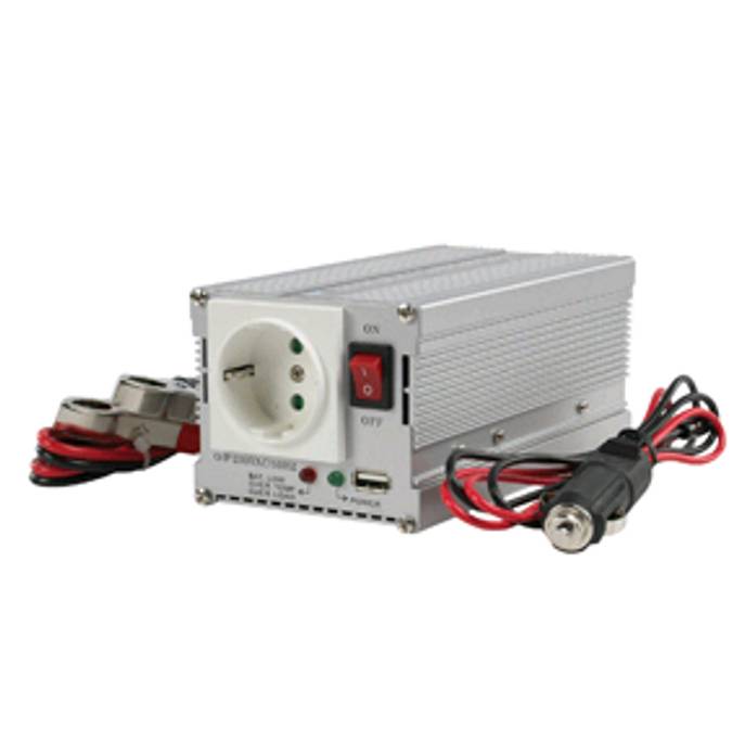 HQ-INV300WU-12 Convertisseur de tension de voiture 12V DC à 230V AC, avec USB, 300W