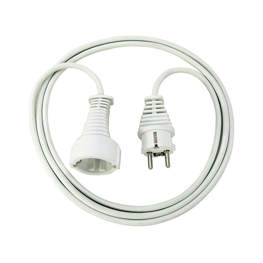 Câble de rallonge Brennenstuhl en noir/blanc, prise de contact de protection/couplage
