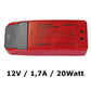 Transformateur vierge pour bandes et lampes LED 12V / 1,7 A à 20 watts