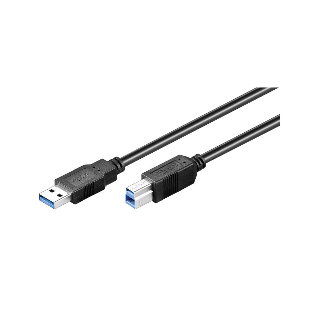 Câble USB 3.0 SuperSpeed, A mâle vers B mâle, 1m, noir