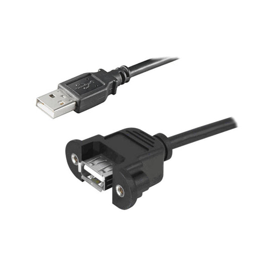 Lyndahl LKPK015-10 Câble adaptateur USB 2.0 montage panneau avant femelle-mâle 1m