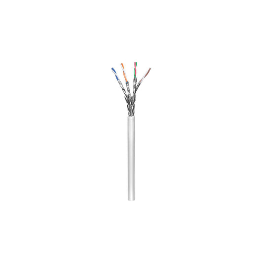 Câble d'installation CAT 7 305m, 4x2xAWG23/1 rigide, paires en feuille et blindage tressé