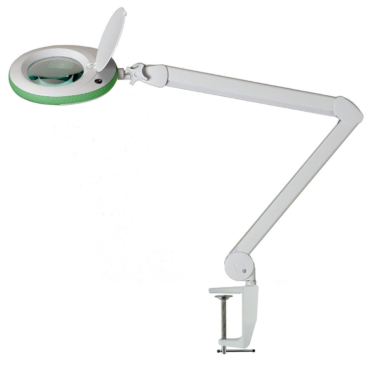 Lumeno 7213/15/18GR lampe loupe/lampe de travail 96 LEDs, protection en caoutchouc coloré