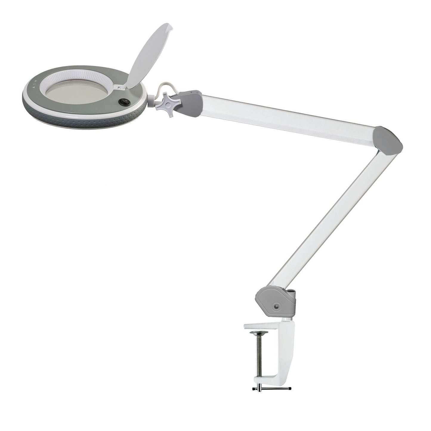 Lampe loupe Lumeno LED série 8213/8215 à luminosité réglable, grise