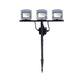 Set de piquets de sol Ledino pour plusieurs spots LED en noir, hauteur réglable