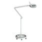 Lumeno 7213/15/18GR lampe loupe/lampe de travail 96 LEDs, protection en caoutchouc coloré