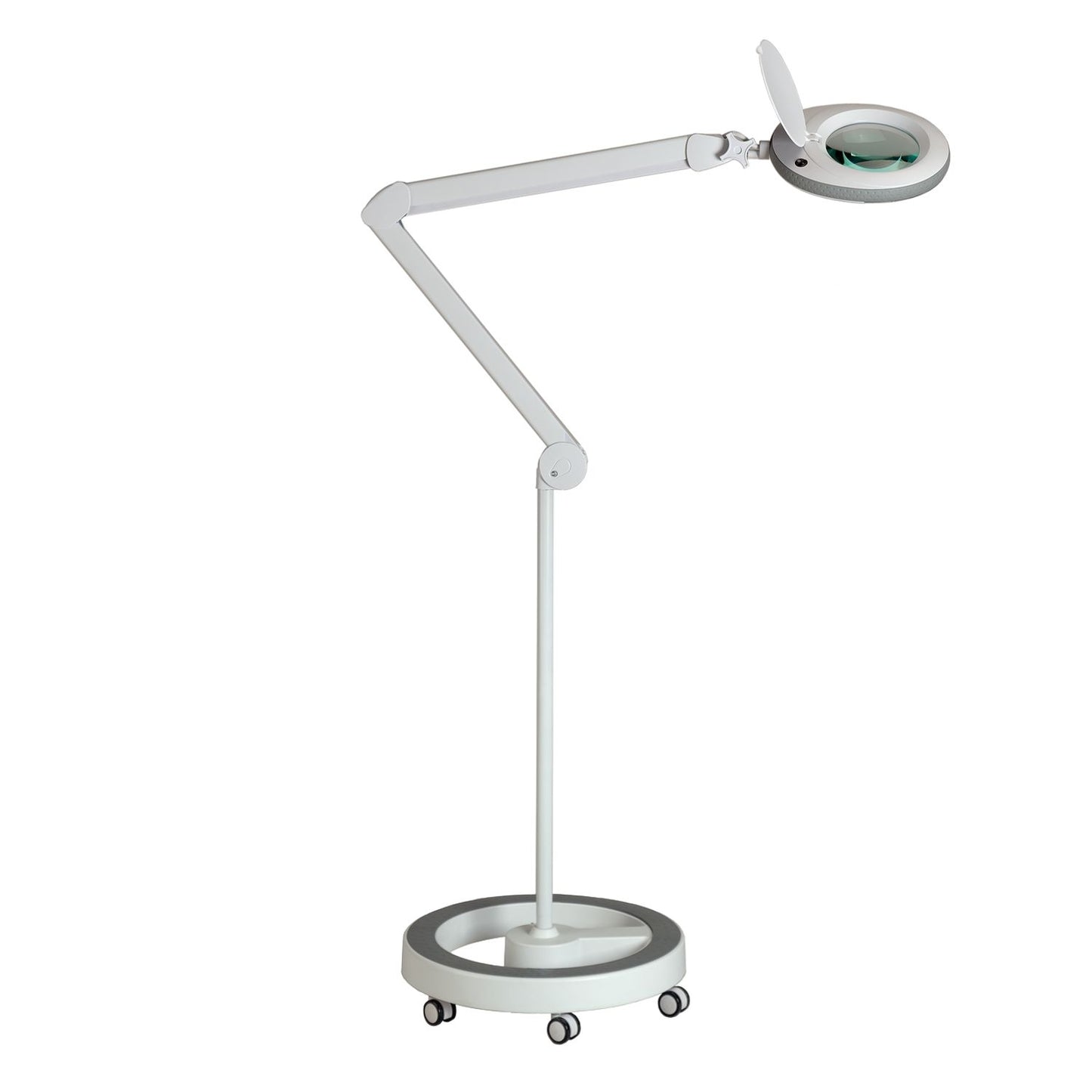 Lumeno 7213/15/18GR lampe loupe/lampe de travail 96 LEDs, protection en caoutchouc coloré