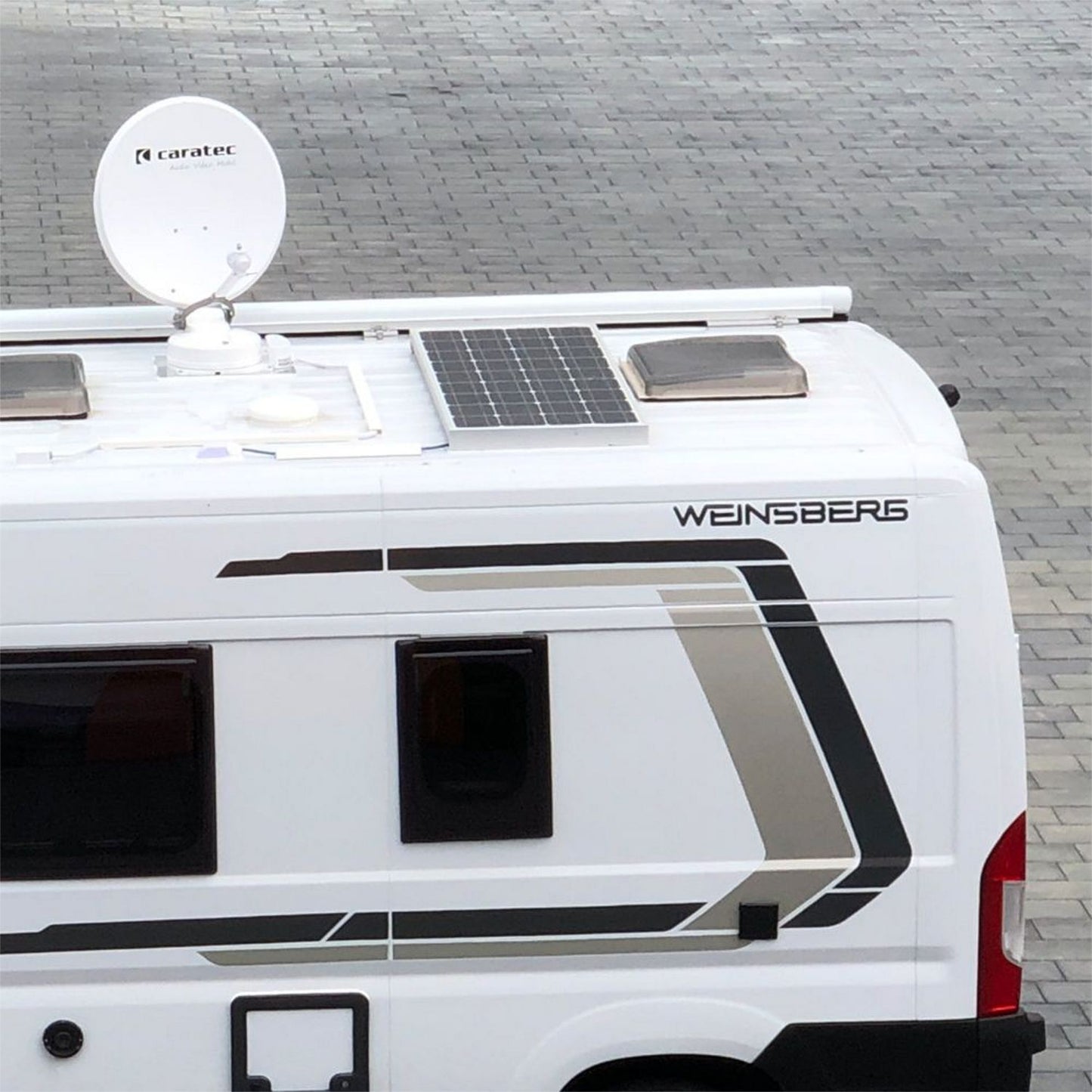 Antenne satellite Caratec CASAT600S Smart-D avec miroir 60 cm pour camping-car