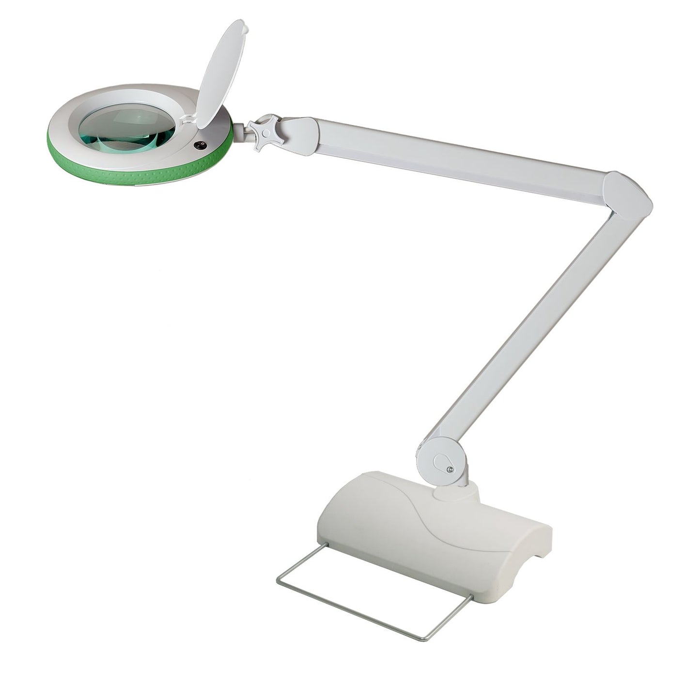 Lumeno 7213/15/18GR lampe loupe/lampe de travail 96 LEDs, protection en caoutchouc coloré