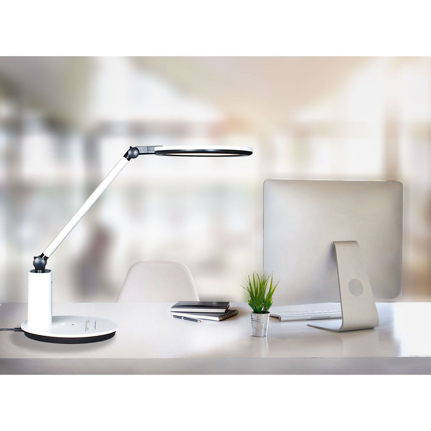 Lampe de table LED Lumeno, anti-éblouissante, gradable automatiquement, faible composante bleue