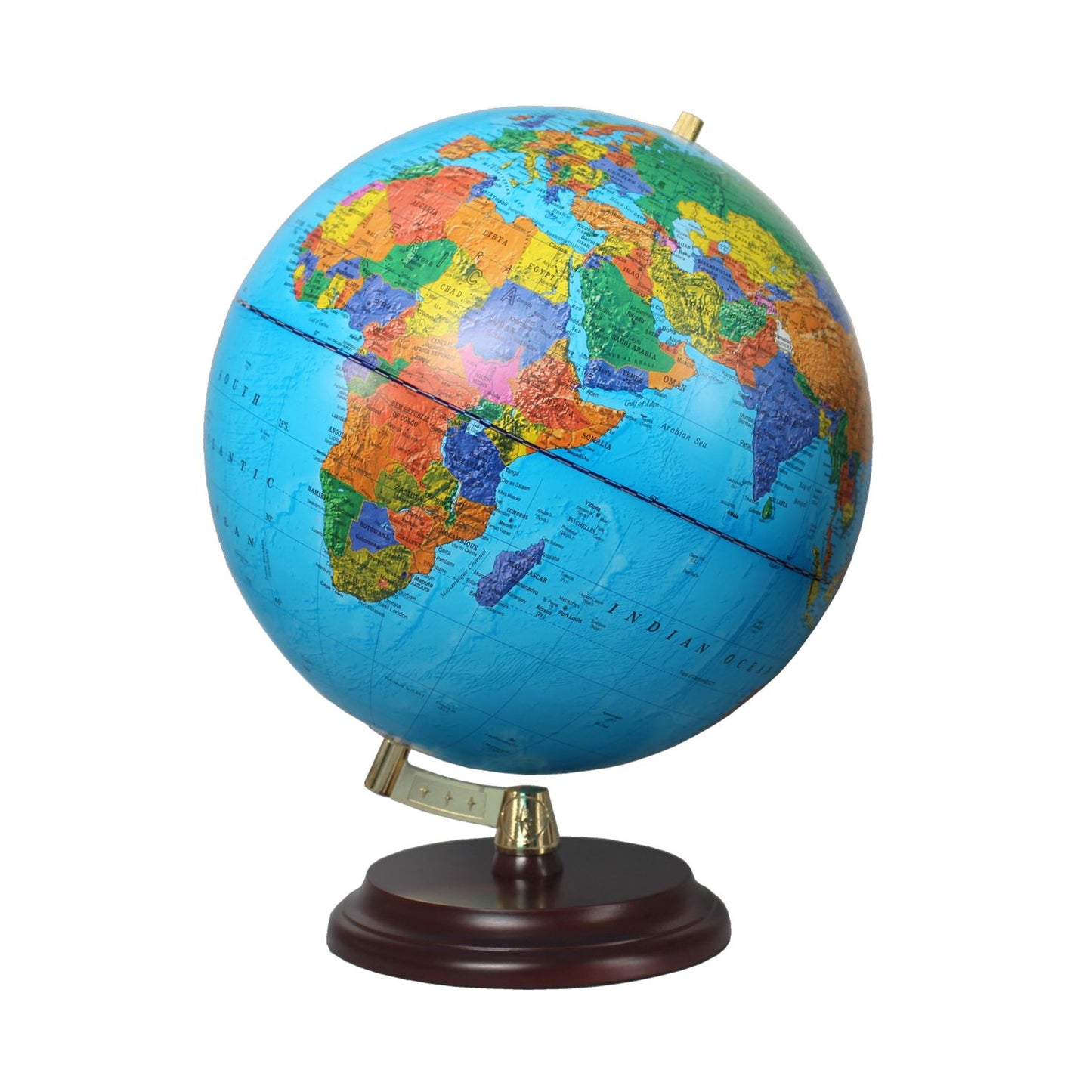 Magellan Vasa Globe 32cm montage moderne sans méridien avec socle en bois
