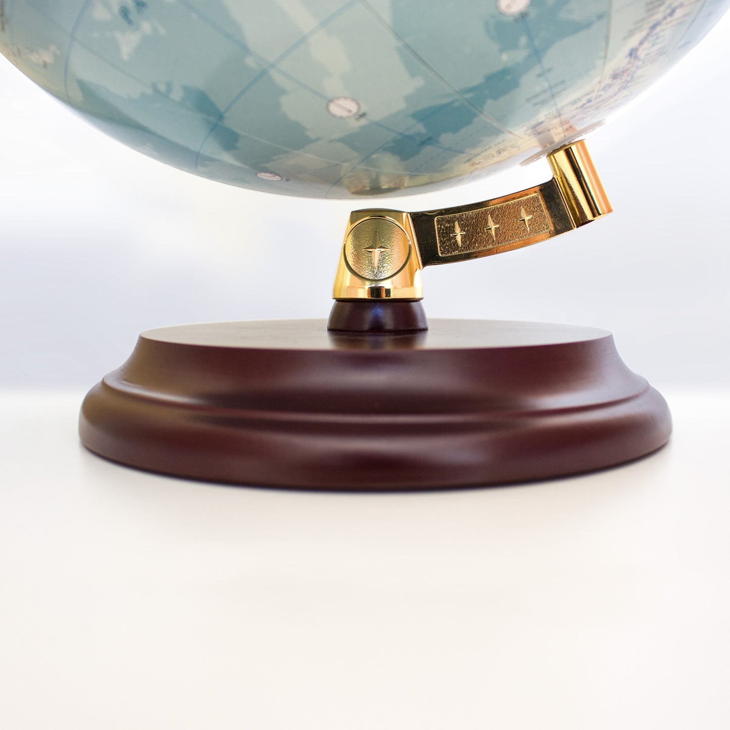 Magellan Vasa Globe 32cm montage moderne sans méridien avec socle en bois